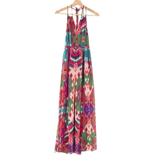 anthropologie pink lace dress BHLDN Evelyn Lace V-Neck High-Low Midi Dress